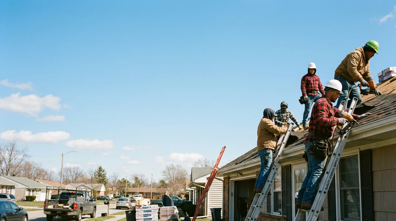 Roofing in New Douglas, IL near me